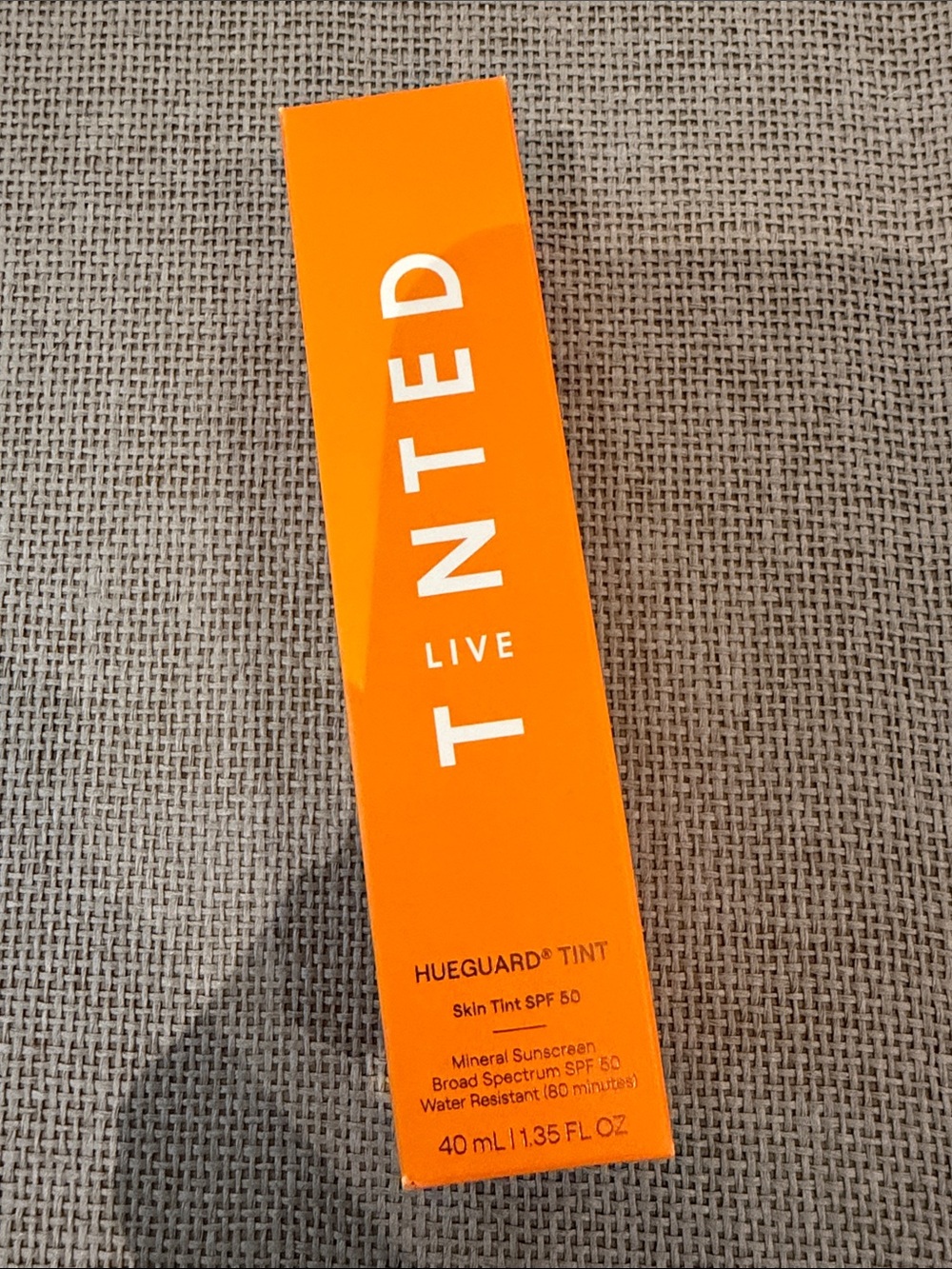Live Tinted Hueguard Tint Skin Tint SPF 50 in shade 07 mineral sunscreen water